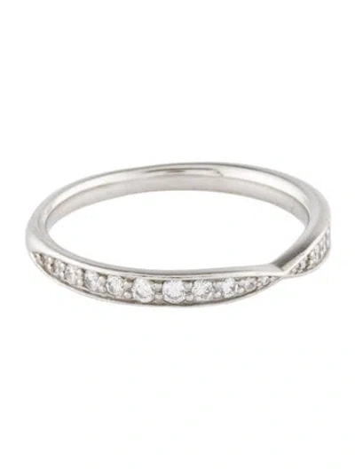 Pre-owned Tiffany & Co Platinum Diamond Harmony Band In Multi