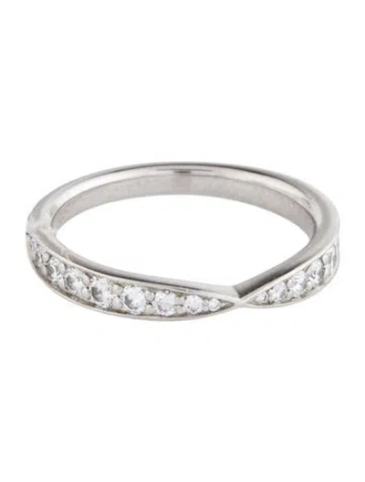Pre-owned Tiffany & Co Platinum Diamond Harmony Band In Multi