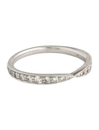 Pre-owned Tiffany & Co Platinum Diamond Harmony Band Ring In Multi