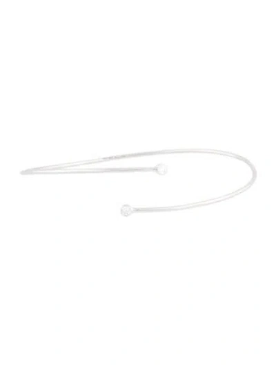 Pre-owned Tiffany & Co Platinum Diamond Hoop Single-row Bangle In Multi