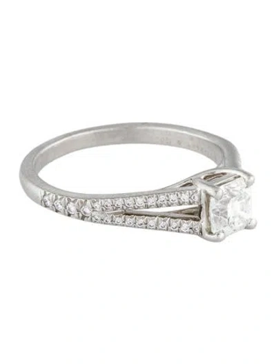 Pre-owned Tiffany & Co Platinum Diamond Lucida Engagement Ring In Multi