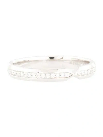 Pre-owned Tiffany & Co Platinum Diamond Nesting Narrow Band In Multi