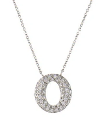 Pre-owned Tiffany & Co Platinum Diamond Sevillana Pendant Necklace, 17" In Multi