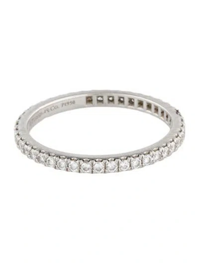Pre-owned Tiffany & Co Platinum Diamond Soleste Eternity Band In Multi