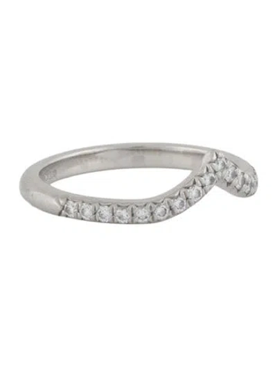 Pre-owned Tiffany & Co Platinum Diamond Soleste® V Ring In Multi