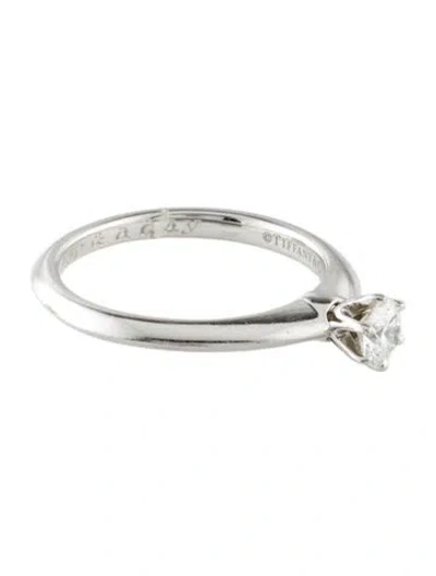 Pre-owned Tiffany & Co Platinum Diamond Solitaire Ring In Multi