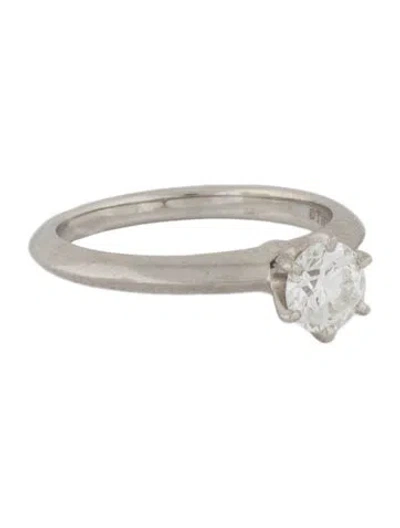 Pre-owned Tiffany & Co Platinum Diamond Tiffany® Engagement Ring In Multi