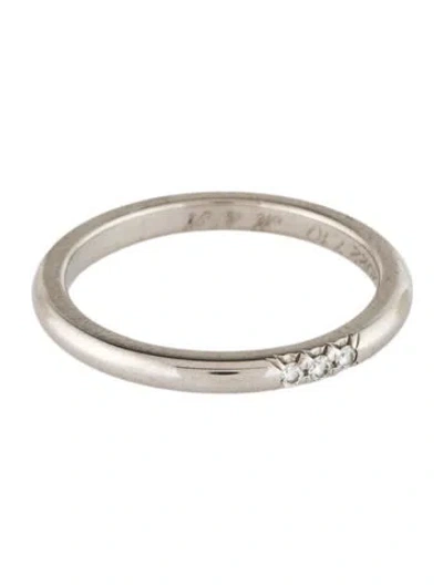 Pre-owned Tiffany & Co Platinum Diamond Tiffany Forever Wedding Band In Multi