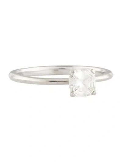 Pre-owned Tiffany & Co Platinum Diamond Tiffany True® Engagement Ring In Multi