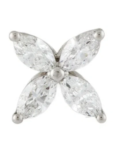 Pre-owned Tiffany & Co Platinum Diamond Tiffany Victoria® Earring In Multi