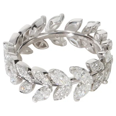 Pre-owned Tiffany & Co . Platinum Diamond Victoria Vine Ring In Multiple
