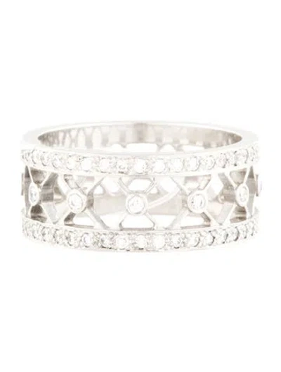 Pre-owned Tiffany & Co Platinum Diamond Voile Band In Multi