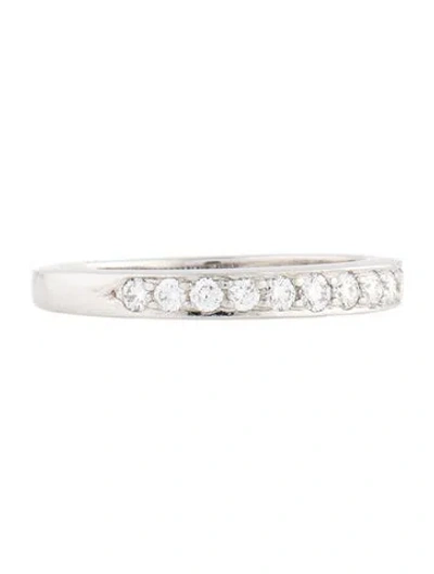 Pre-owned Tiffany & Co Platinum Diamond Wedding Band In Multi