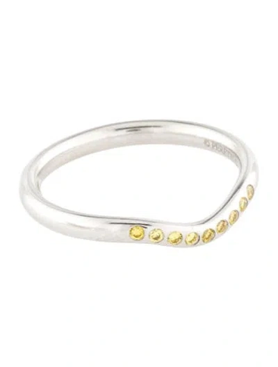 Pre-owned Tiffany & Co Platinum Diamond Wedding Band In Multi