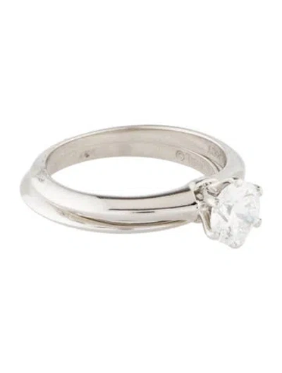 Pre-owned Tiffany & Co Platinum Diamond Wedding Set In Multi