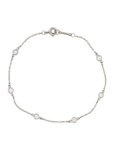 Pre-owned Tiffany & Co Platinum Diamonds By The Yard® Bracelet, 6.5" In Multi