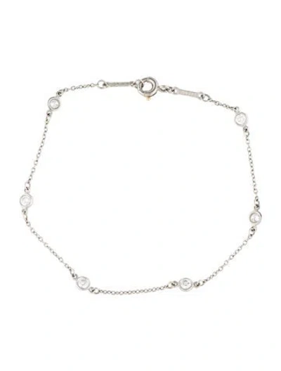 Pre-owned Tiffany & Co Platinum Diamonds By The Yard® Bracelet, 6.5" In Multi
