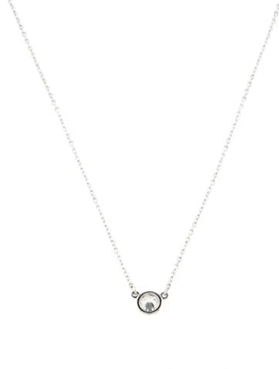 Pre-owned Tiffany & Co Platinum Diamonds By The Yard Pendant Necklace, 18" In Multi