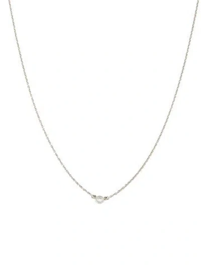 Pre-owned Tiffany & Co Platinum Diamonds By Yard Station Necklace, 20" In Multi