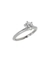 Tiffany & Co . Platinum Engagement Ring (authentic Pre-loved) In Metallic