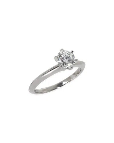 Tiffany & Co . Platinum Engagement Ring (authentic Pre-loved) In Metallic
