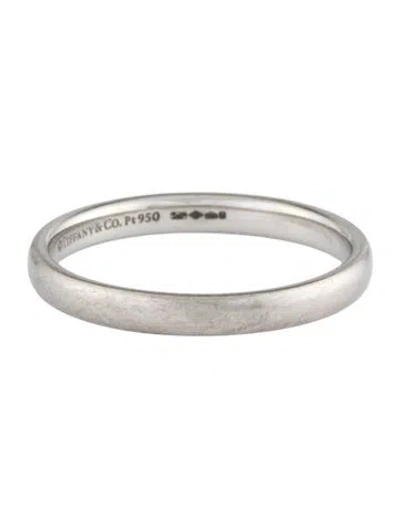Pre-owned Tiffany & Co Platinum Forever Wedding Band Ring In Multi