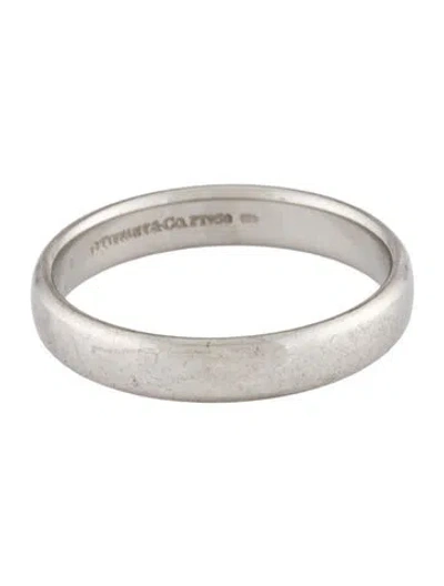 Pre-owned Tiffany & Co Platinum Forever Wedding Band Ring In Multi