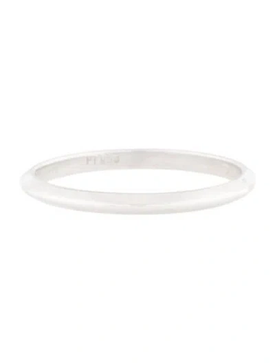 Pre-owned Tiffany & Co Platinum Knife Edge Band In Multi