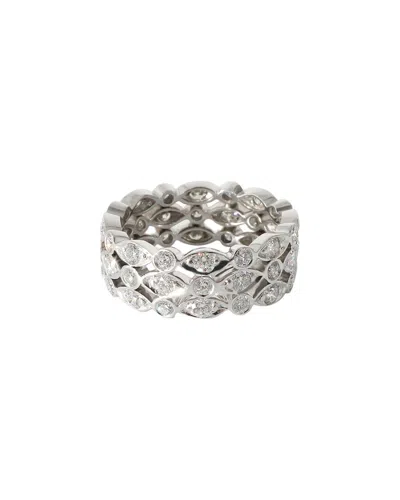 Tiffany & Co . Platinum Ring (authentic Pre-loved) In Metallic