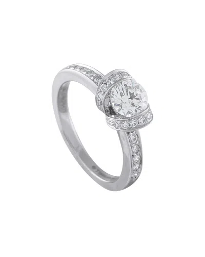 Tiffany & Co . Platinum Ring (authentic Pre-loved) In Metallic