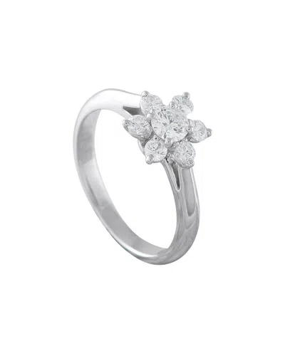 Tiffany & Co . Platinum Ring (authentic Pre-loved) In Silver