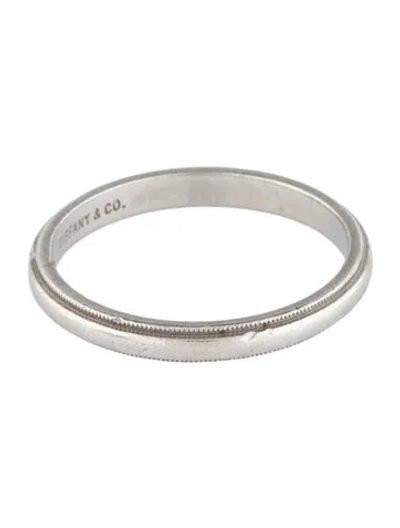 Pre-owned Tiffany & Co Platinum Tiffany Together Milgrain Band Ring In Multicolor