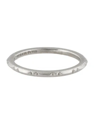 Pre-owned Tiffany & Co Platinum True Thin Band Ring In Multi