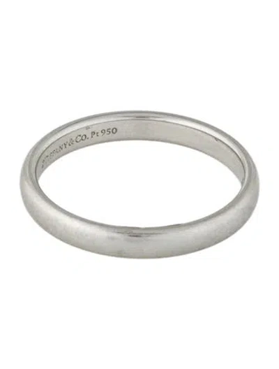 Pre-owned Tiffany & Co Platinum Wedding Band Ring In Multi