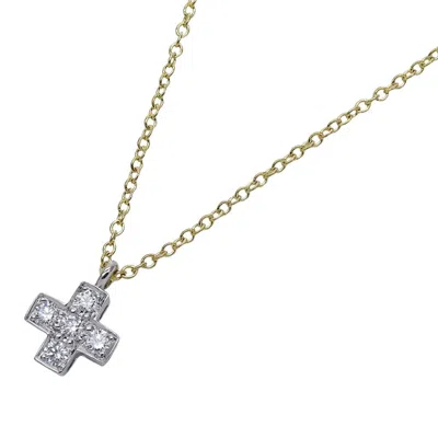 Pre-owned Tiffany & Co Platinum Yellow Gold Yellow Gold (18k) Platinum 950 Necklace () In Multi