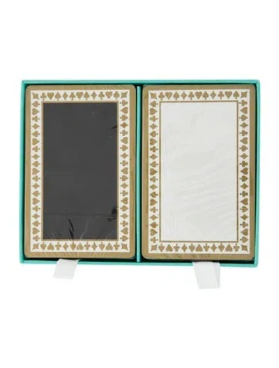 Pre-owned Tiffany & Co Playing Cards Set In Black