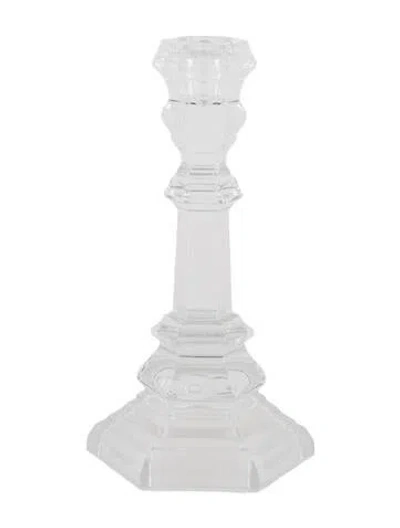 Pre-owned Tiffany & Co Plymouth Candlestick In Clear