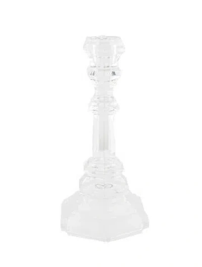 Pre-owned Tiffany & Co Plymouth Candlestick In Transparent