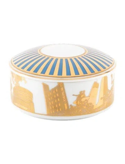 Pre-owned Tiffany & Co Porcelain New York Box In Blue/metallic