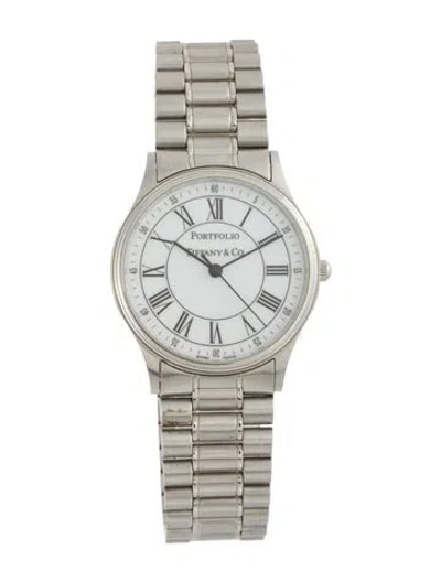 Pre-owned Tiffany & Co Portfolio Watch, 33mm In Multi