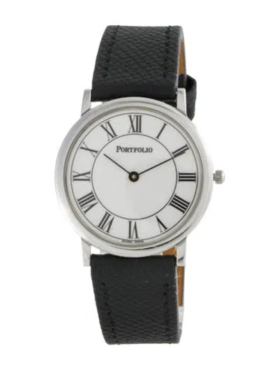 Pre-owned Tiffany & Co Portfolio Watch In Multi