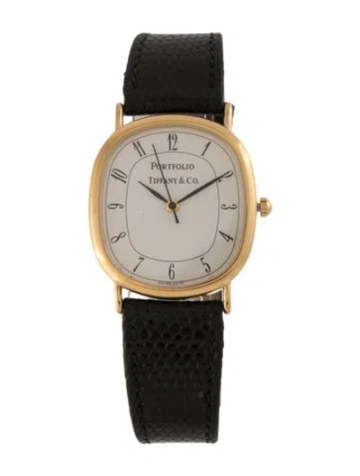 Pre-owned Tiffany & Co Portfolio Watch In Multi