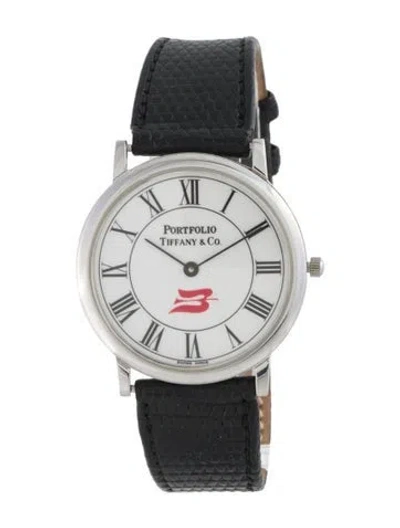Pre-owned Tiffany & Co Portfolio Watch In Multi