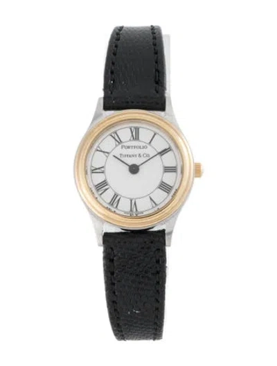 Pre-owned Tiffany & Co Portfolio Watch In Multi
