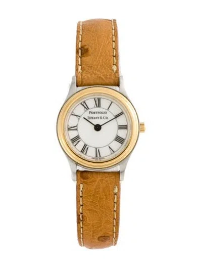 Pre-owned Tiffany & Co Portfolio Watch In Multicolor