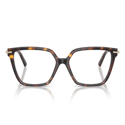 Tiffany & Co . Prescription Glasses Tf2290 Bu 8015 Brown/transparent Women In Multi