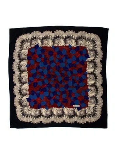 Pre-owned Tiffany & Co Printed Scarf In Blue