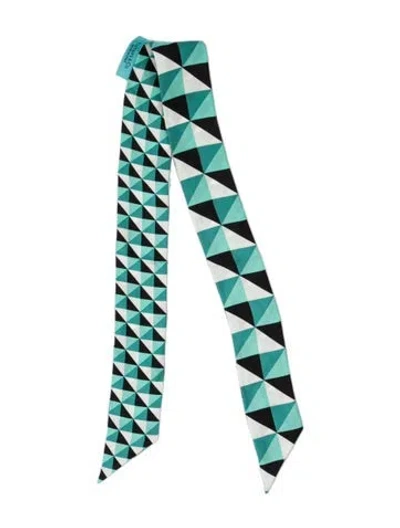 Pre-owned Tiffany & Co Printed Scarf In Green