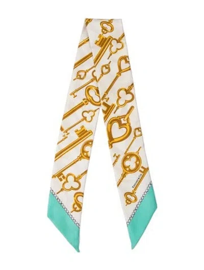 Pre-owned Tiffany & Co Printed Scarf In Green