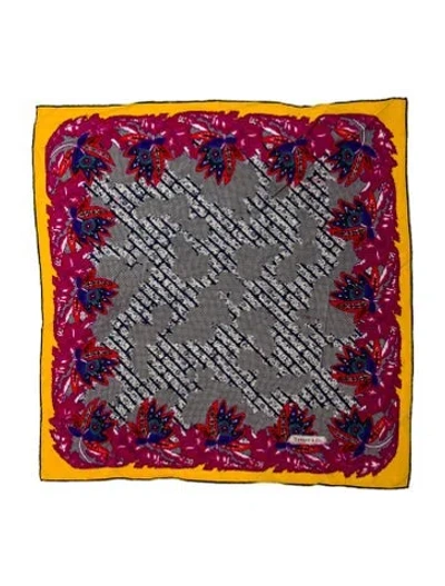 Pre-owned Tiffany & Co Printed Scarf In White